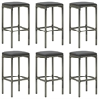 vidaXL 7 Piece Steel Bar Set in Gray