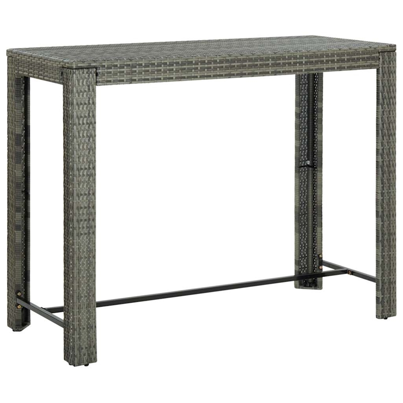 vidaXL 7 Piece Steel Bar Set in Gray