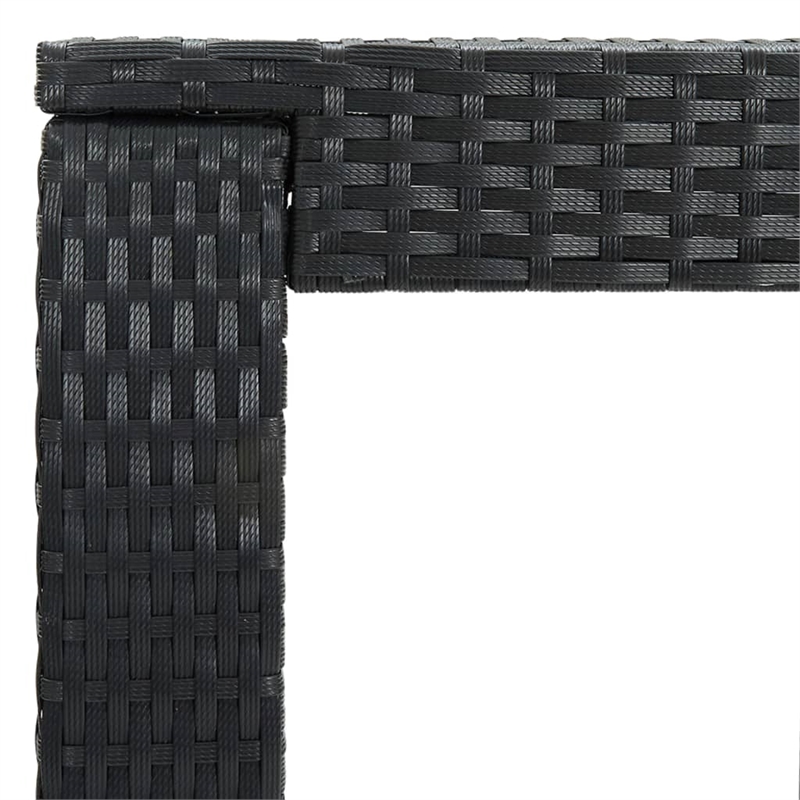 vidaXL 5 Piece Steel Bar Set in Black