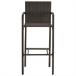 vidaXL 5 Piece Steel Bar Set in Brown