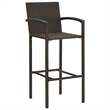 vidaXL 7 Piece Steel Large Bar Set in Brown