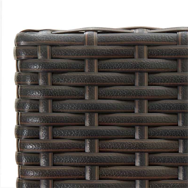 vidaXL 7 Piece Steel Large Bar Set in Brown
