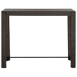 vidaXL 7 Piece Steel Large Bar Set in Brown
