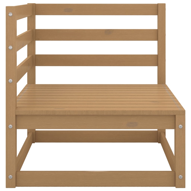 vidaXL Wood Garden Lounge Set in Brown