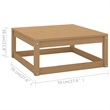 vidaXL Wood Garden Lounge Set in Brown