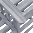 vidaXL Solid Acacia Wood Small Furniture Set in Gray