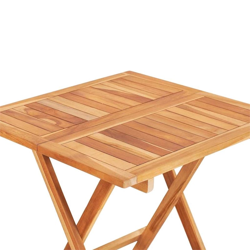 vidaXL 3 Piece Wood Bistro Set in Taupe