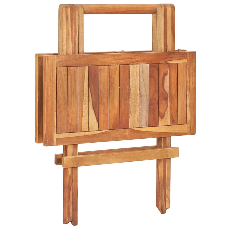 vidaXL 3 Piece Wood Bistro Set in Taupe