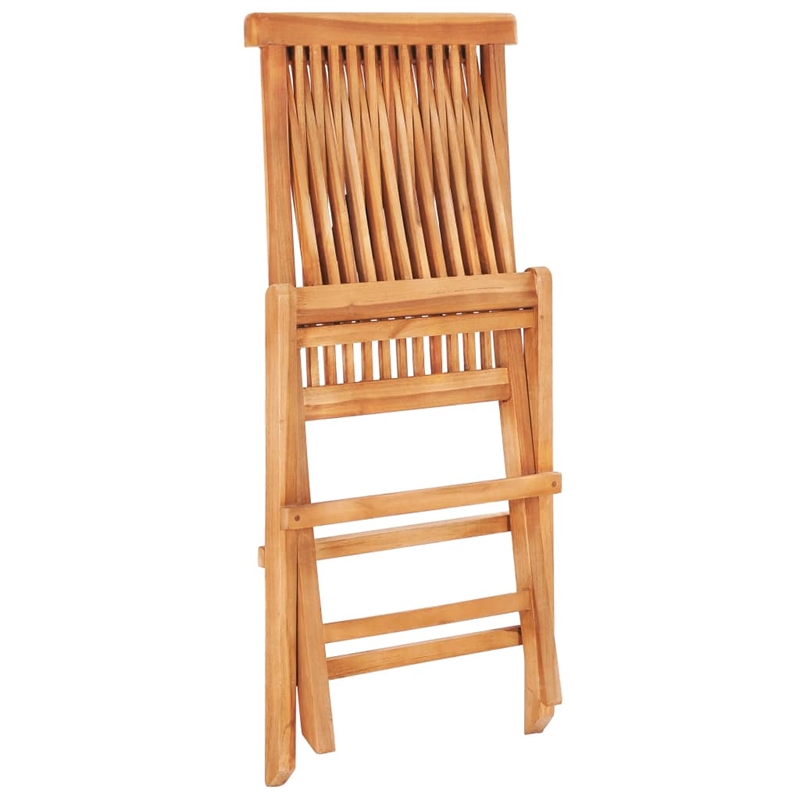 vidaXL Wood Small Bistro Set in Gray/Brown/Natural