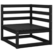 vidaXL Wood Garden Lounge Set in Black