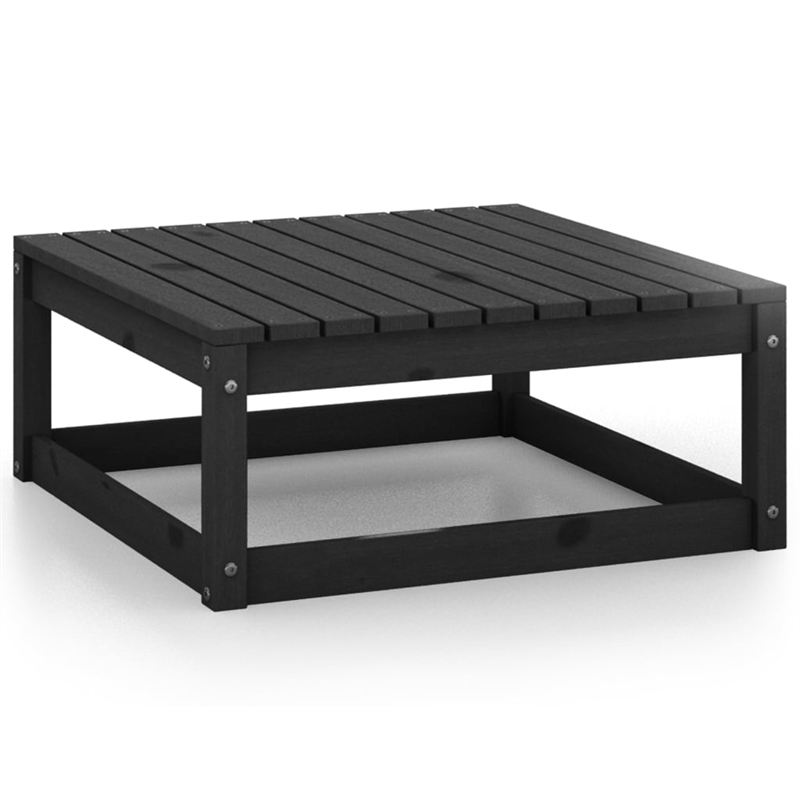 vidaXL Wood Garden Lounge Set in Black