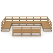 vidaXL Wood Medium Garden Lounge Set in Brown