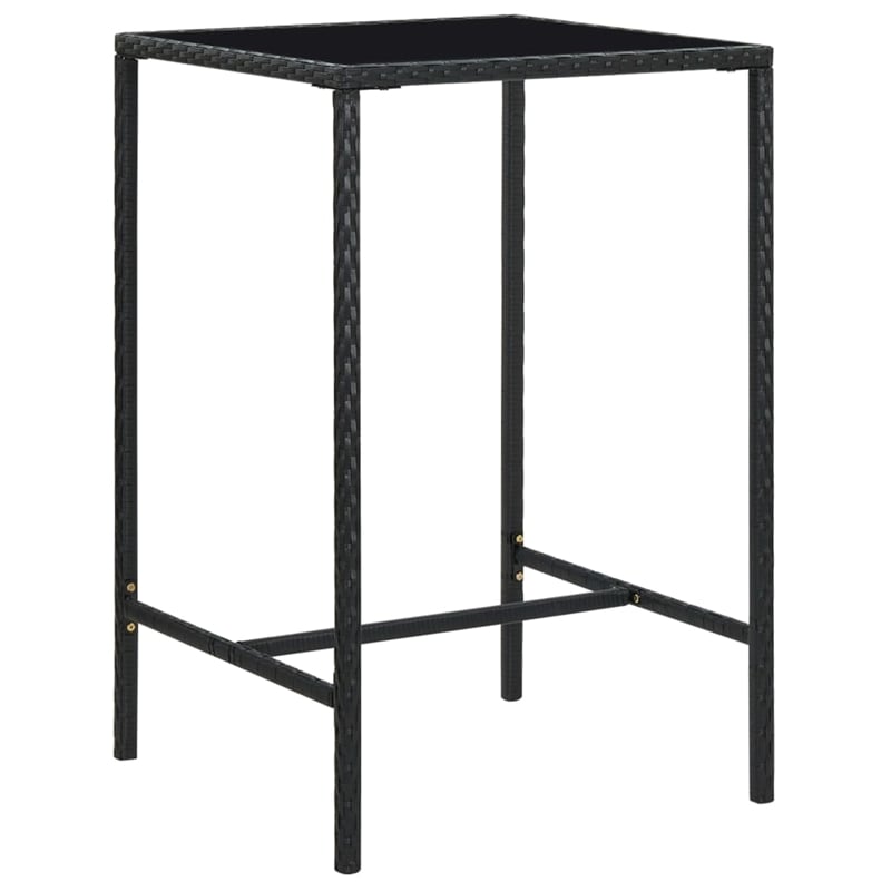 vidaXL 3 Piece Steel Bar Set in Black/White/Cream