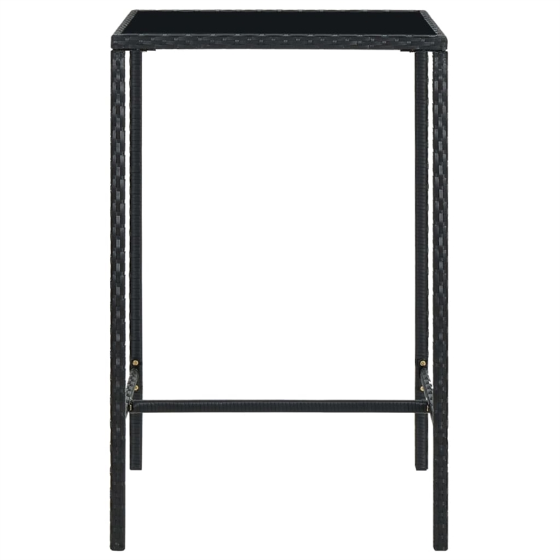 vidaXL 3 Piece Steel Bar Set in Black/White/Cream