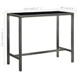 vidaXL 7 Piece Poly Rattan Bar Set in Gray/Anthracite