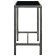 vidaXL 7 Piece Poly Rattan Bar Set in Gray/Anthracite