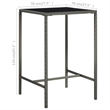 vidaXL 3 Piece Steel Bar Set in Gray
