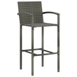 vidaXL 3 Piece Steel Bar Set in Gray