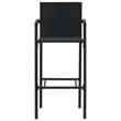 vidaXL 5 Piece Steel Small Bar Set in Black