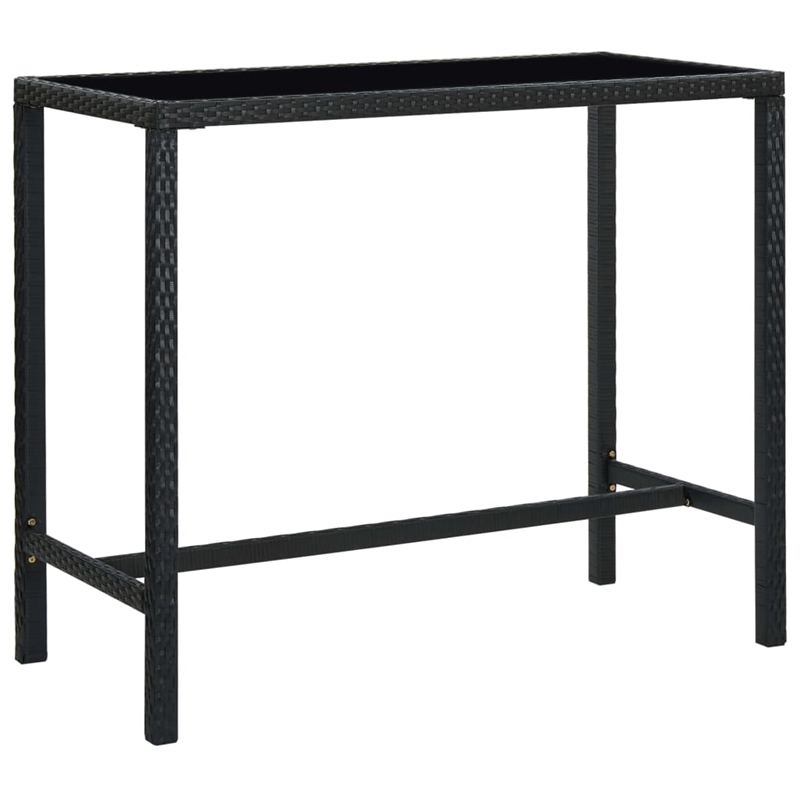 vidaXL 7 Piece Steel Bar Set in Black
