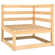 vidaXL 6 Piece Wood Small Garden Lounge Set in Natural