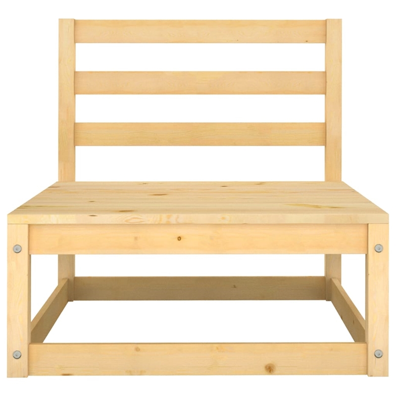 vidaXL 5 Piece Wood Garden Lounge Set in Natural