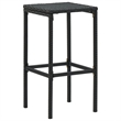 vidaXL 3 Piece Steel Bar Set in Black/White/Cream