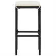 vidaXL 3 Piece Steel Bar Set in Black/White/Cream