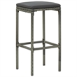 vidaXL 5 Piece Solid Acacia Wood Bar Set in Gray