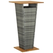 vidaXL 5 Piece Solid Acacia Wood Small Bar Set in Gray
