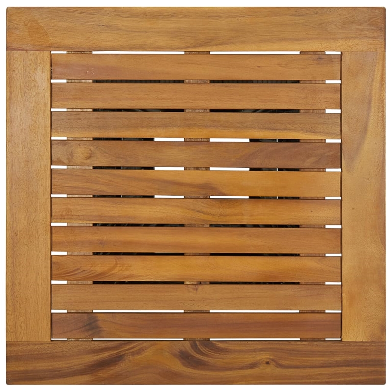 vidaXL 5 Piece Solid Acacia Wood Small Bar Set in Gray