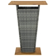 vidaXL 5 Piece Solid Acacia Wood Bar Set in Gray