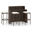 vidaXL Steel Bar Set in Brown