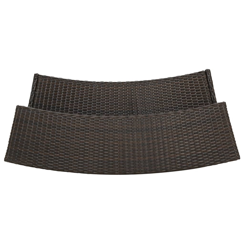 vidaXL 5 Piece Steel Bar Set in Brown