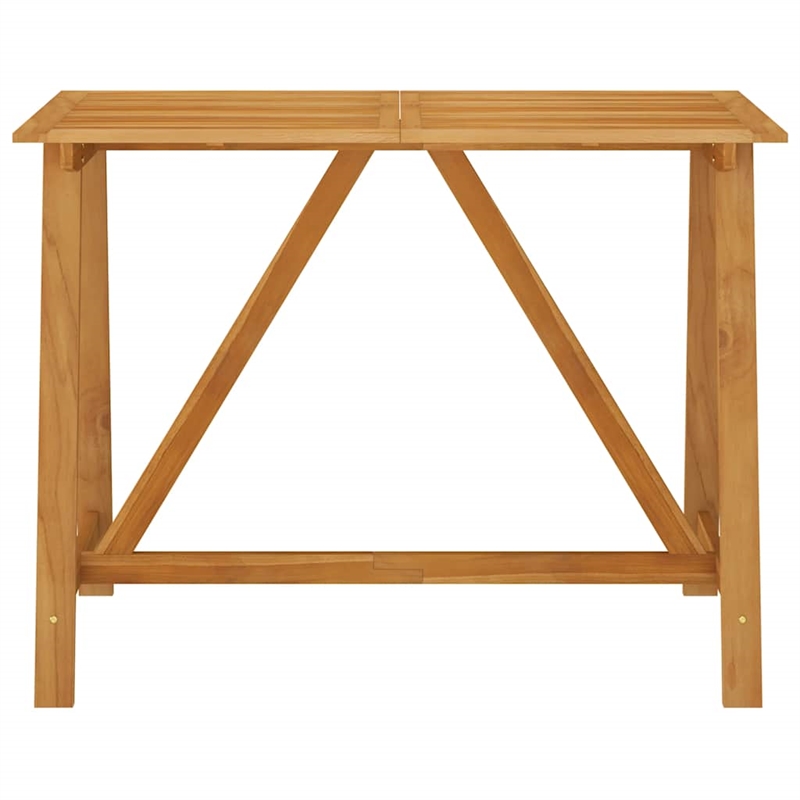 vidaXL 7 Piece Solid Acacia Wood Medium Bar Set in Gray
