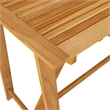 vidaXL 7 Piece Solid Acacia Wood Medium Bar Set in Gray