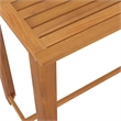 vidaXL 7 Piece Solid Acacia Wood Bar Set in Brown