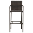 vidaXL 9 Piece Solid Acacia Wood Bar Set in Brown