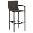 vidaXL 9 Piece Solid Acacia Wood Bar Set in Brown
