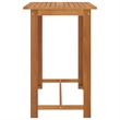 vidaXL 9 Piece Solid Acacia Wood Bar Set in Gray