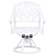 vidaXL 3 Piece Aluminum Small Bistro Set in White