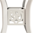 vidaXL 3 Piece Aluminum Medium Bistro Set in White