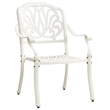 vidaXL 3 Piece Aluminum Medium Bistro Set in White