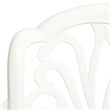vidaXL 3 Piece Aluminum Medium Bistro Set in White