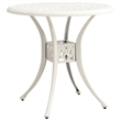 vidaXL 3 Piece Aluminum Medium Bistro Set in White
