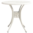 vidaXL 3 Piece Aluminum Medium Bistro Set in White