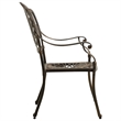 vidaXL 5 Piece Aluminum Medium Bistro Set in Bronze