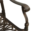 vidaXL 5 Piece Aluminum Medium Bistro Set in Bronze
