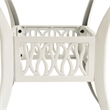 vidaXL 5 Piece Round Traditional Aluminum Bistro Set