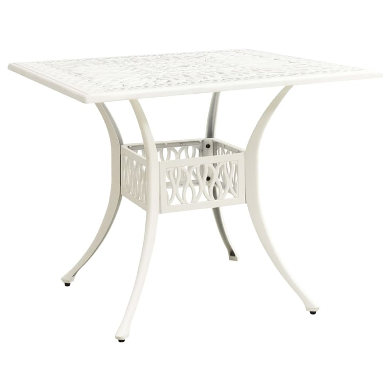 vidaXL 5 Piece Round Traditional Aluminum Bistro Set